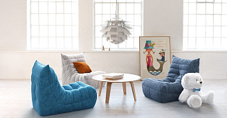 Диван в интерьере детской-14, Мягкие и компактные кресла ДеФранс детские